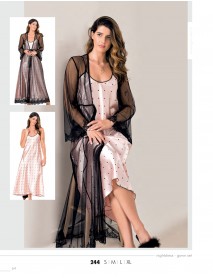 Moonlight 2-Pieces Long Nightgown Set 244 Moon