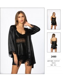 Pierre Cardin Black 3-Piece Shorts Sets 2490