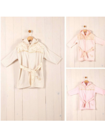 ANNA BABBA GIRL 1-3 YEARS OLD BUTTERFLY BATHROBE 2491