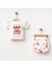 Coşay Baby Girl 6-9-12 Months Shorts Set 25109CY