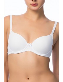Anı Empty With Micro Ears White Bra 2510-b