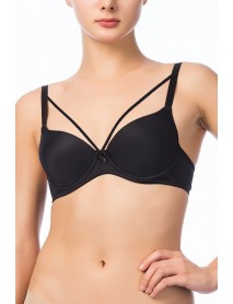 Anı Empty With Micro Ears Black Bra 2511-b