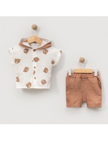 CANCUNO BOYS 9-12-18 MONTH TERRIBLE MUSLIN SUIT 2512