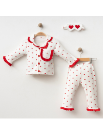 COŞAY BABY GIRL 12-18-24 MONTHS HEART EYE BAND SET 25120