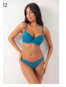 Karaz Empty Bra Panty Blue Set 2522 