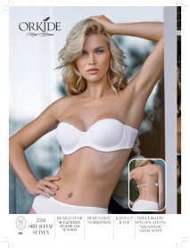 Orkide Back Transparent Strapless Unfilled Bra 2550 
