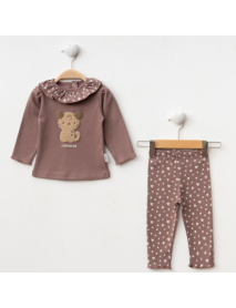 MOEBOON GIRL 6-9-12-18 MONTHS CAT SIZED 2-PIECE SET 26001