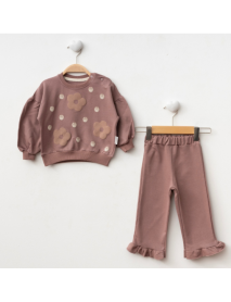 MOEBOON GIRL 6-9-12-18 MONTHS FLORAL POLKA DOTS 2-PIECE SET 26012