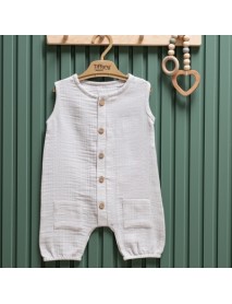 TIFFANY UNISEX 6-9-12-12-18-24 MONTHS MUSLIN JUMPSUIT 26091