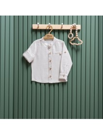 TIFFANY UNISEX 9-12-18-24-36 MONTHS MUSLIN SHIRT 26120