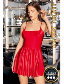 Red Satin Nightgown Sweet Night 2628