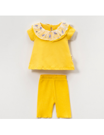 VOVİDO GIRL 9-12-18-24 MONTHS FLORAL TULLE COLLAR SET 2662