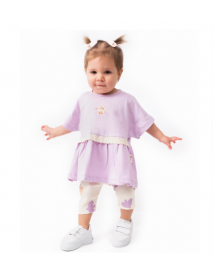 VOVİDO GIRLS 9-12-18-24 MONTHS SEAGULL EMBROIDERED 2-Piece SUIT 2667
