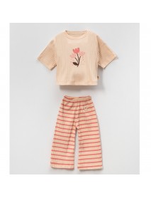 Vovido Girls 3-4-5-6 Age Striped Set 2678VO