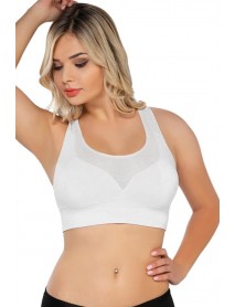 Emay 4027 Seamless Supporting Bra Corset White