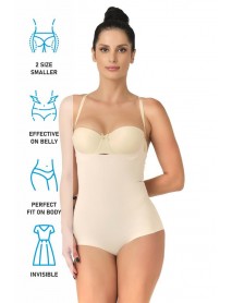 Emay 2723 Laser Cut Open Breast Slip Corset Skin