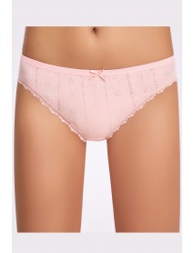 İlke Jacquard (Transferred Rib) Lace Bikini Powder 273