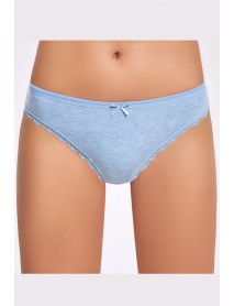 İlke Melange Lace Bikini Blue 278