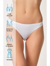 Emay 2802 Laser Cut String Panties White
