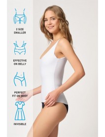 Emay 2815 Double Cotton Corset Athlete White