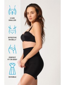 Emay 2816 High Waist Boxer Laser Corset Black