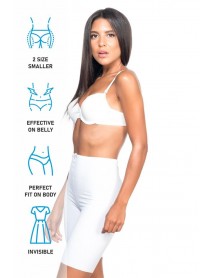 Emay 2817 High Waist Laser Corset White