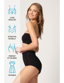 Emay 2819 Slip Double Abdominal Toning Laser Corset Black