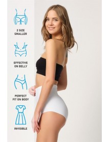 Emay 2819 Slip Double Abdominal Toning Laser Corset White