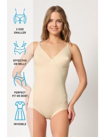 Emay 2821 Underwire Double Length Slip Laser Corset Skin