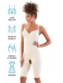 Emay 2822 Laser Corset with Underwire Bra Skin
