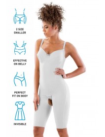 Emay 2822 Laser Corset with Underwire Bra White