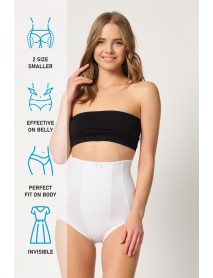 Emay 2920 High Waist Laser Corset White