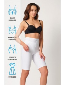 Emay 2923 High Waist Laser Corset White
