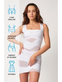 Emay 2934 Fitting Dress Laser Corset White
