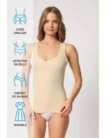 Emay 2938 Athlete Corset with Tulle Back Support Skin