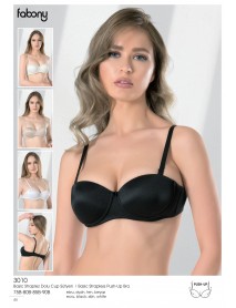 Fabony Basic Strapless Push-Up Bra 3010
