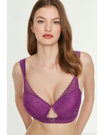 New Bra Supported Push Up Bra Purple 3014