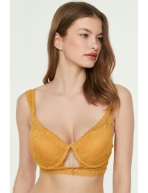 New Bra Supported Push Up Bra Yellow 3014