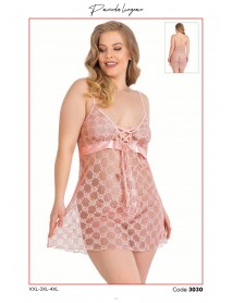 Primoda Lace Big Size Short Nightdress 3030  