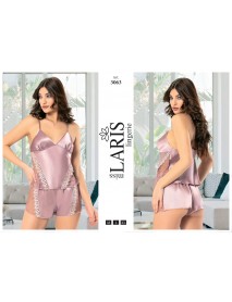 Laris Satin Short Set 3063