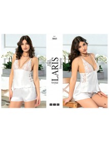 Laris Satin Short Set 3065