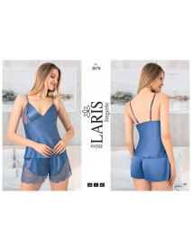 Laris Satin Short Set 3078