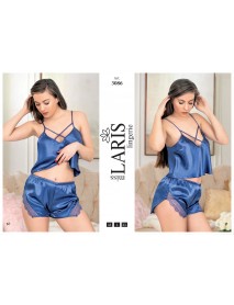 Laris Satin Short Set 3086