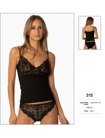 Pierre Cardin Black Camisole Set 315 