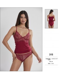 Pierre Cardin Burgundy Camisole Set 315