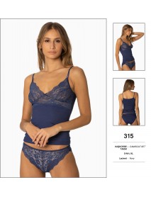 Pierre Cardin Navy Camisole Set 315