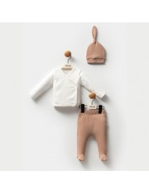 MOİ NOİ BOYS 0/3-0/3 MONTHS ORGANIC ZIBIN SUIT 3106
