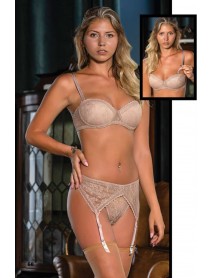 Gallipoli Bra, Garter, String and Stocking B-C Cup Set 31102 