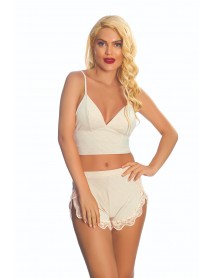 Sistina Viscose Ecru Short Set 319 