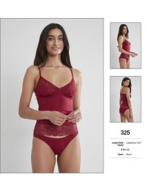 Pierre Cardin Burgundy Camisole Set 325